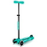 Micro Maxi Deluxe Glow LED Plus 3 Tekerlekli 5-12 Yaş Çocuk Scooter - Yeşil - Standart
