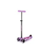 Micro Maxi Deluxe Glow Led Plus Luminous Işıklı 3 Tekerlekli 5-12 Yaş Çocuk Scooter - Mor