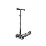 Micro Maxi Deluxe Katlanabilir Led Işıklı 3 Tekerlekli Gri Çocuk Scooter