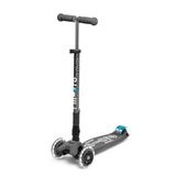 Micro Maxi Deluxe Katlanabilir LED Volcano Gri 3 Tekerlekli Scooter