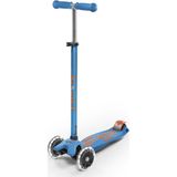 Micro Maxı Mıcro Deluxe LED Işıklı Tekerlekli Mavi Scooter 3-7 Yaş Aralığı İçin Eğlenceli Tasarım