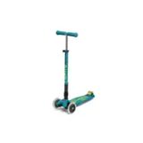 Micro Maxi MMD097 Deluxe Foldable Petrol Green Led Scooter