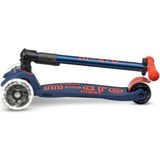 Micro Maxi Scooter Deluxe Foldable 3 Tekerlekli Scooter LED Navy