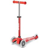 Micro Mini Deluxe 3 Tekerlekli Işıklı Kırmızı Scooter