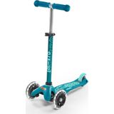Micro Mini Deluxe 3 Tekerlekli Led Aydınlatmalı Aqua Turkuaz Scooter