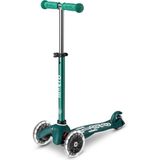 Micro Mini Deluxe Eco LED Işıklı 3 Tekerlekli 1+ Yaş Çocuk Scooter - Yeşil - Standart