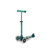 Micro Mini Deluxe Eco Led Işıklı 3 Tekerlekli 1+ Yaş Çocuk Scooter - Yeşil