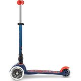 Micro Mini Deluxe Foldable 3 Tekerlekli Scooter LED Navy Blue - Lacivert