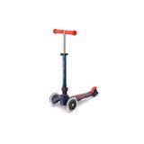 Micro Mini Deluxe Foldable 3 Tekerlekli Scooter Led Navy Blue
