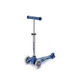 Micro Mini Deluxe Galaxy Glitter Led Işıklı Ayarlanabilir Gidonlu 3 Tekerlekli 2-5 Yaş Çocuk Scooter - Mavi