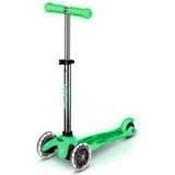 Micro Mini Deluxe Glow LED Plus Ayarlanabilir Gidonlu 3 Tekerlekli 2-5 Yaş Çocuk Scooter - Yeşil - Standart