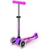 Micro Mini Deluxe Glow LED Plus Işıklı 3 Tekerlekli 1-5 Yaş Çocuk Scooter - Pembe - Standart
