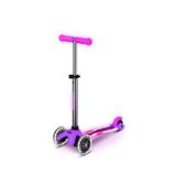 Micro Mini Deluxe Glow Led Plus Işıklı 3 Tekerlekli 1-5 Yaş Çocuk Scooter - Pembe