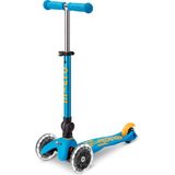 Micro Mini Deluxe Işıklı Katlanabilir 3 Tekerlekli 2-5 Yaş Mini Çocuk Scooter - Mavi - Standart