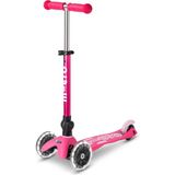 Micro Mini Deluxe Işıklı Katlanabilir 3 Tekerlekli 2-5 Yaş Mini Çocuk Scooter - Pembe - Standart