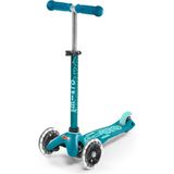 Micro Mini Deluxe LED Aqua Işıklı 3 Tekerlekli 2-5 Yaş Çocuk Scooter - Turkuaz - Standart