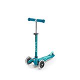 Micro Mini Deluxe Led Aqua Işıklı 3 Tekerlekli 2-5 Yaş Çocuk Scooter - Turkuaz
