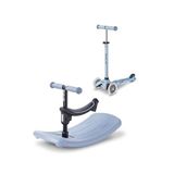 Micro Mini Rock & Go LED 6in1 Arada Çocuk Scooter & Sallanır Oyuncak (1–6 Yaş) | Dönüştürülebilir Ride-On & Scooter | LED Tekerlek | Ayarlanabilir T-Bar | 4 Renk Seçeneği (Ocean Slate)