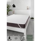 Micro-ped %100 Sıvı Su Geçirmez Tek-çift Kişilik Köşe Lastikli Yatak Alezi Koruyucu Bebek Çocuk Alez - 100 x 200 cm - Beyaz