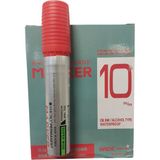 micro permanent markör kalem (koli kalemi) kesik uç 10 mm kırmızı mc-pmk10-k (12 li paket) - Yok