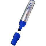 Micro Permanent Markör Marker Kesik Uçlu Koli Kalemi Mavi 10 mm Çuval Kalemi Silinmez 3 Adet 1 Paket