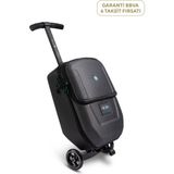 Micro Ride On 4.0 Bagaj Çantalı Katlanabilir Ayarlanabilir Gidonlu 3 Tekerlekli Yetişkin Scooter - Siyah - Standart