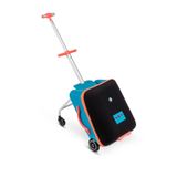 Micro Ride On Luggage Eazy Katlanabilir Scooter Bagaj Çanta Mavi, 22 L Depolama, Seyahat ve El Bagajı için Uygun