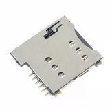 Micro Sim Kart Soket Micro 6 Pin Smt Push-Push Bas Çıkar Yaylı Sim Kart Yuvası Gsm Gps Iot Akıllı Saat Apple İphone Cep Telefonu Navigasyon