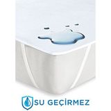 Micro Sıvı Geçirmez 4 Köşe Lastikli Yatak Koruyucu Alez | Tek Çift Battal Çocuk Bebek Alezi 11 Ölçü - Beyaz - 140 x 200 cm