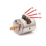 Micro Step Motor 8x9,2mm 2 Faz 4 Telli (Dikkat Çok Küçüktür !!)