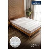 Micro | Su Sıvı Geçirmez Yatak Koruyucu Alez | Fitted Full Kenar | Tek/çift Kişilik - Beyaz - 90 x 190 cm