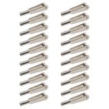 Micro Traders 20 adet Mini Snap Linkler M2 Konu Klip Kendinden Kilitleme Metal Clevis Klipler Sabitleme Kanadı Uzaktan Kumanda Modeli Uçaklar Elektrikli Uçak