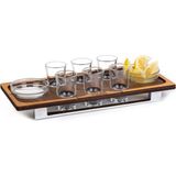 Micro Wood Ahşap Tekila Shot Seti Sunum Tepsisi