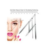 Microblading Simetrik Estetik Kaş Ölçüm Cetveli, Kalıcı Makyaj Altın Oran Pergeli 275