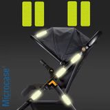 Microcase 10IN1 Bebek Arabası Bisiklet Scooter Elbise Için Güvenlik Emniyet Amaçlı Fosforlu Sticker Etiket Seti - AL4999 - Sarı