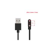 Microcase 2 Pin 3.5 Pin Aralığı 11mm Mıknatıs Mesafe Akıllı Saatler için Manyetik Şarj Kablosu (- +) AL5412
