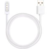 Microcase 2 Pin 4.0 mm Konnektör Akıllı Saatler Için Manyetik Şarj Kablosu - AL2748 - Beyaz