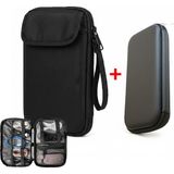Microcase 2in1 Set Küçük Kablo Organizer + Stylus Pen Kılıfı AL5392 - Siyah