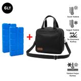 Microcase 2in1 Set Tek Kişilik Termal Çantası 6 LT + 2 Adet 400 ML Soğutucu Buz Kasedi AL5431