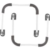 Microcase 2'li Katlanabilir Kaymaz Çalışma Masası Yatak Sehpası Ayağı AL4515 - 25X30X25 - Beyaz