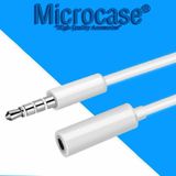 Microcase 3.5 mm Aux, Kulaklık Uzatma Kablosu 1 metre - Model No MH023 Beyaz