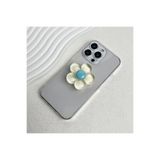 Microcase 3D Çiçek Tasarımlı 3m Yapıştırmalı El Parmak Tutucu Cep Telefonu Tutacağı Popsocket Sarı - AL5246