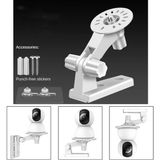 Microcase 3m Yapışkan Veya Vida Monteli 1/4 Vida Girişli 180 Derece Döner Başlıklı Web Kamera Bebek Kamerası Tutucu Stand - AL5014