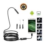 Microcase 3'ü 1 Arada Endeskop Kamera Mikrofon Usb 2.0 Micro Usb Ve Type-c 6 Led Su Geçirmez 2 Metre Borescope Yılan Kamera AL3898