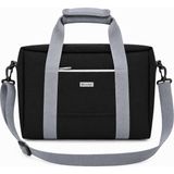 Microcase 4 Bölmeli Geniş Hacim Dayanıklı Spor Seyahat Malzeme Çantası Medium AL5583 - Siyah
