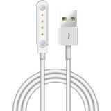 Microcase 4 Pin 7.62 mm Konnektör Akıllı Saatler Için Manyetik Şarj Kablosu - AL2750 - Beyaz