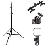Microcase 4in1 Set 2.1 Metre Tripod + 1/4 360 Dönen Başlık + 2 Telefon Başlıklı Tutucu + Softbox Işık - AL5105