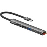 Microcase 5in1 USB 3.0 Type-C To Sd-Tf Kart Okuyuculu USB Çevirici Çoğaltıcı Hub -AL4613