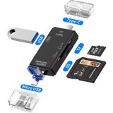 Microcase 6in1 Type-C To USB/Micro SD Card Reader Okuyucu Çevirici - AL5089