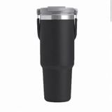 Microcase 900ML Pipetli El Tutacaklı Paslanmaz Çelik Termos Mug - AL5722 - Siyah